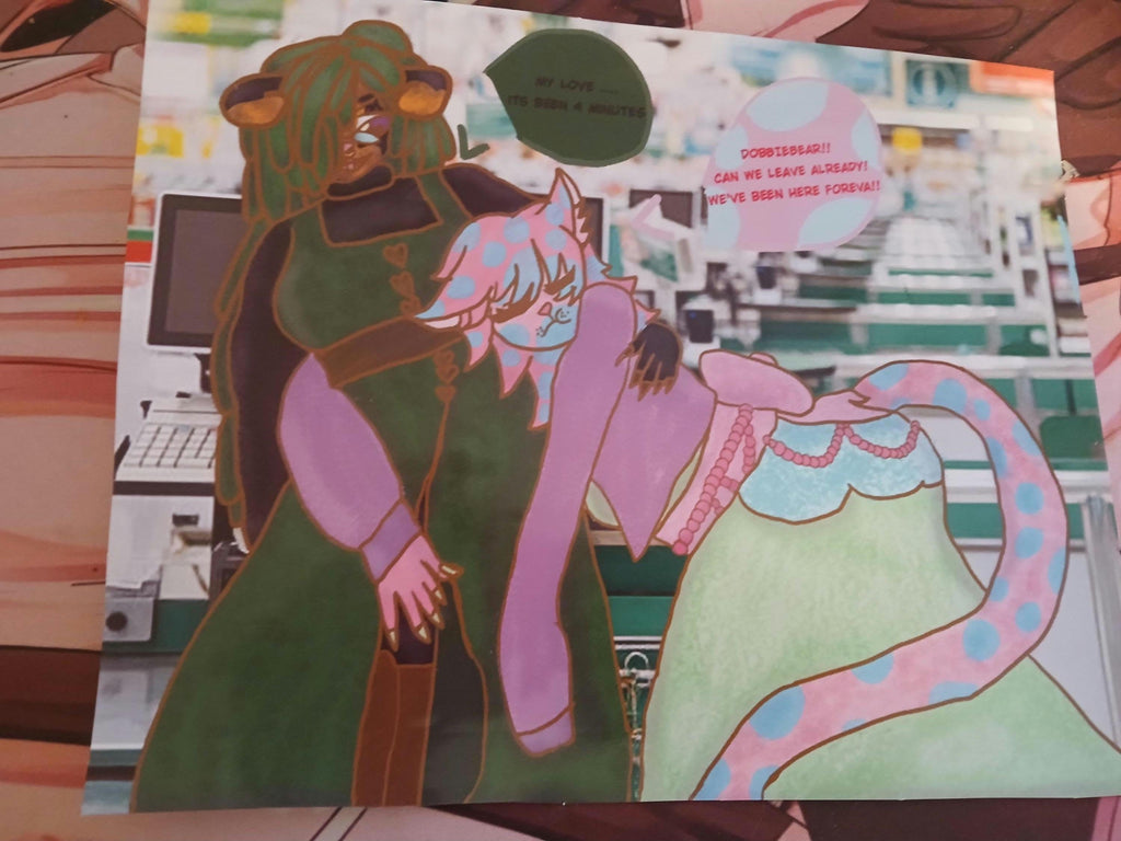 Grocery Store Kawaii Art Print | Dobie and Catty (8x10 + 4x8)