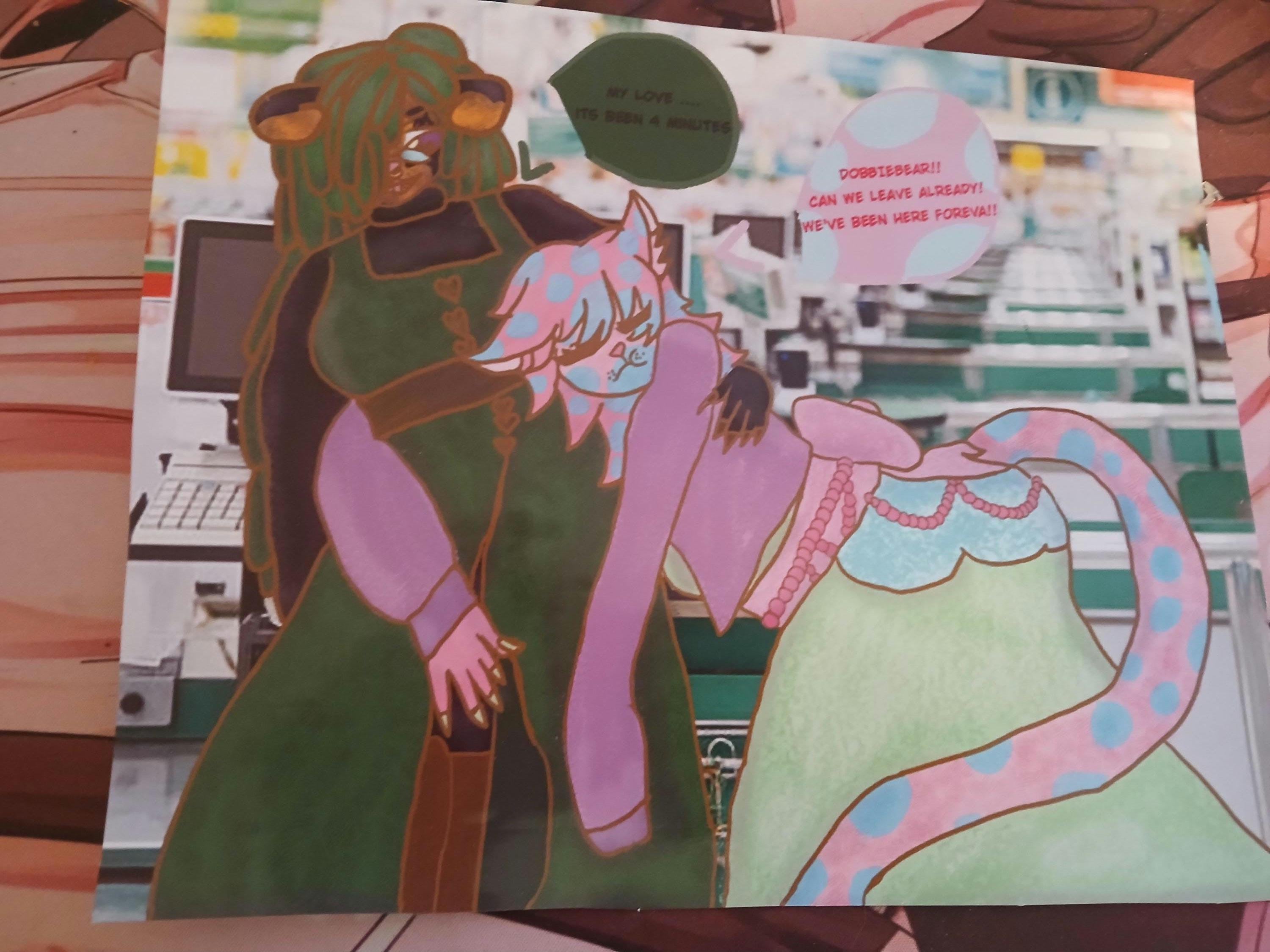 Grocery Store Kawaii Art Print | Dobie and Catty (8x10 + 4x8)